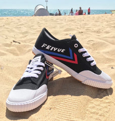 Limited edition Black and White Chinese Feiyue Shoes